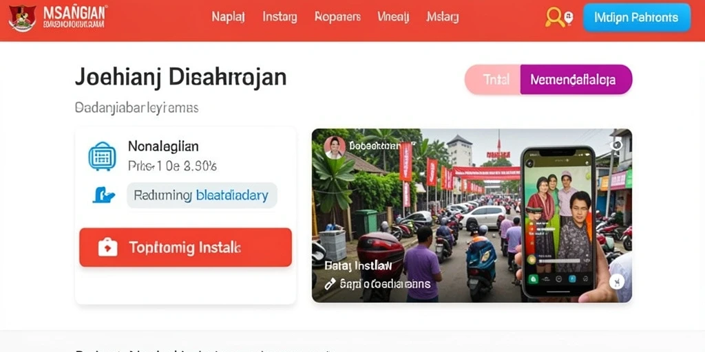 Tampilan awal aplikasi BENTO123 yang menarik.