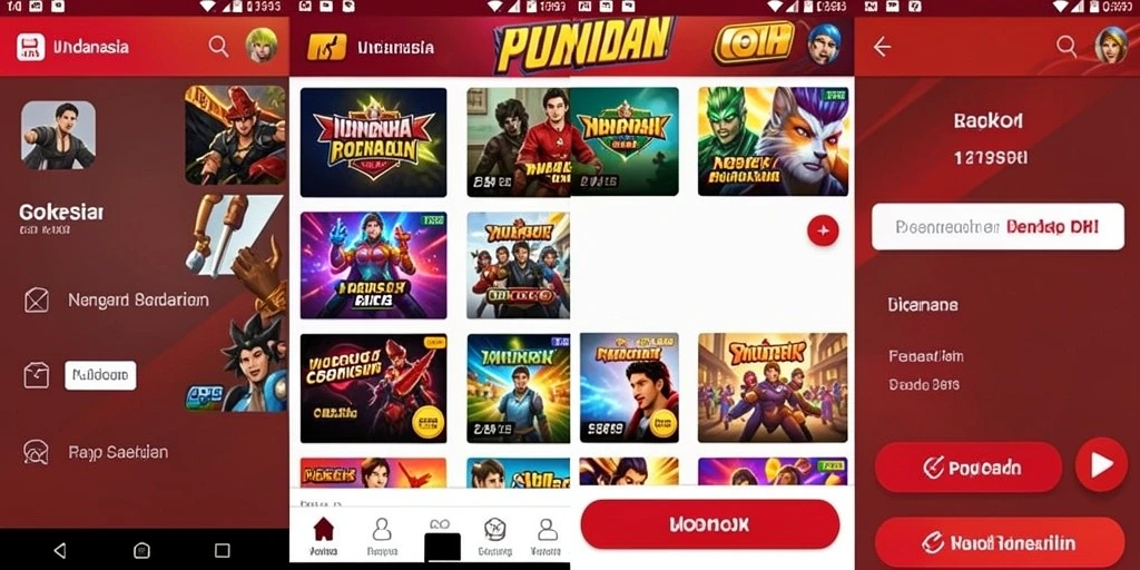 Tampilan awal yang menarik dan mudah dinavigasi.