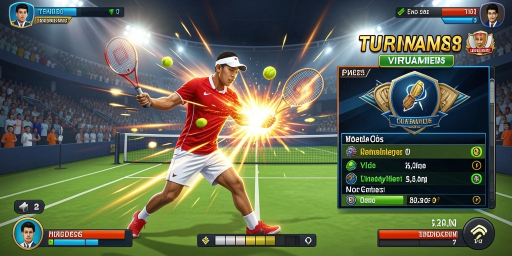 Screenshot menampilkan level bermain yang menantang.